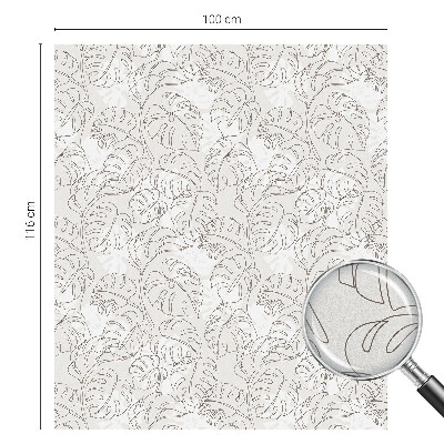 Glas in lood raamfolie Plantenornament