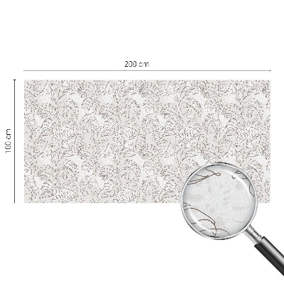 Glas in lood raamfolie Plantenornament