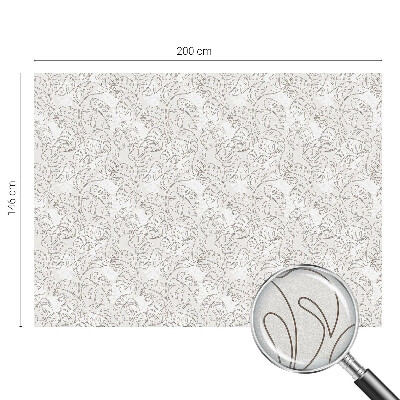 Glas in lood raamfolie Plantenornament