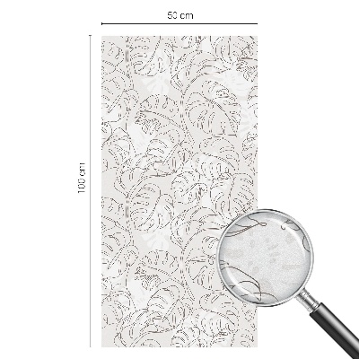 Glas in lood raamfolie Plantenornament