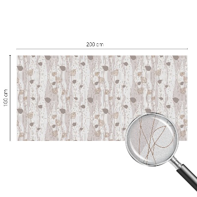 Melkglas folie met glas in lood effect Elegante bladeren