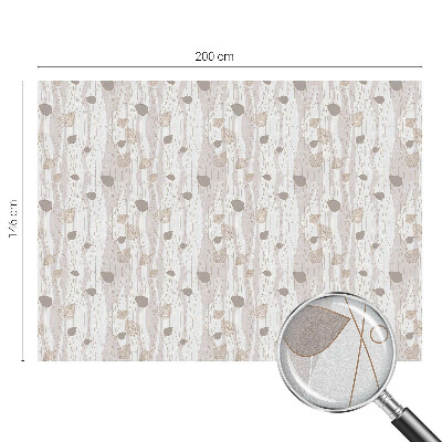 Melkglas folie met glas in lood effect Elegante bladeren