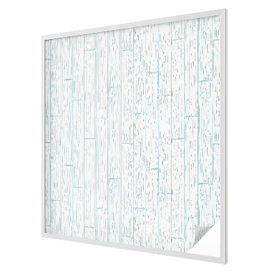 Zelfklevende raamfolie glas in lood Houten patroon