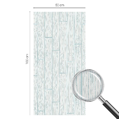 Zelfklevende raamfolie glas in lood Houten patroon