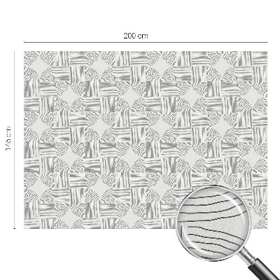 Melkglas folie met glas in lood effect Vreedzame symmetrie