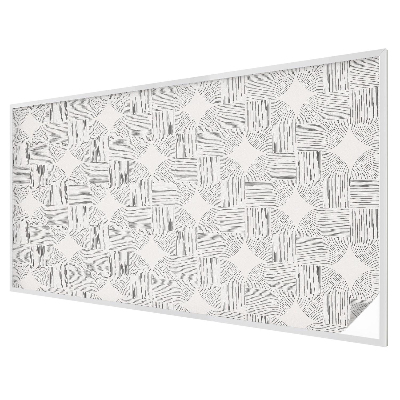 Melkglas folie met glas in lood effect Vreedzame symmetrie