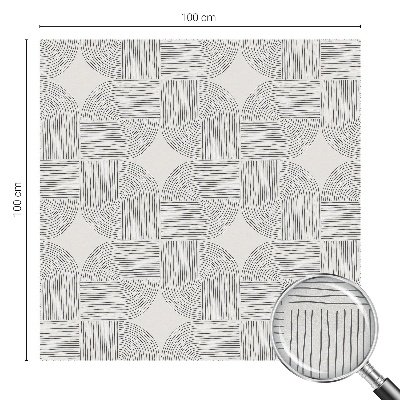 Melkglas folie met glas in lood effect Vreedzame symmetrie