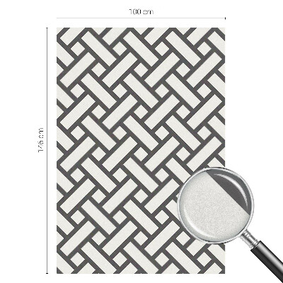 Privacy folie raam Verweven rechthoeken