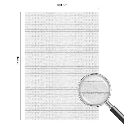 Glas in lood folie voor raam Baksteen textuur