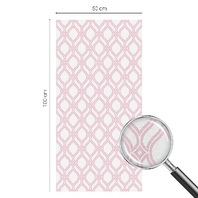 Glas in lood raamfolie Roze lijnen