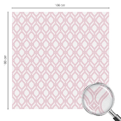 Glas in lood raamfolie Roze lijnen