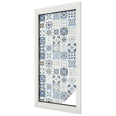 Melkglas folie met glas in lood effect Mozaïektegels