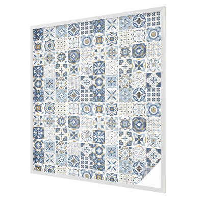 Melkglas folie met glas in lood effect Mozaïektegels