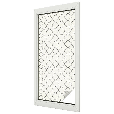 Zelfklevende raamfolie glas in lood Eenvoudige elegantie