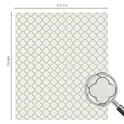 Zelfklevende raamfolie glas in lood Eenvoudige elegantie
