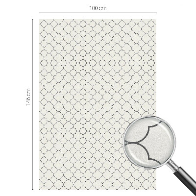 Zelfklevende raamfolie glas in lood Eenvoudige elegantie