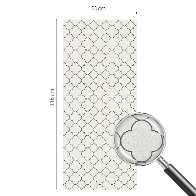 Zelfklevende raamfolie glas in lood Eenvoudige elegantie