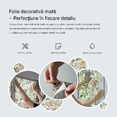 Privacy folie raam Bladrijke elegantie