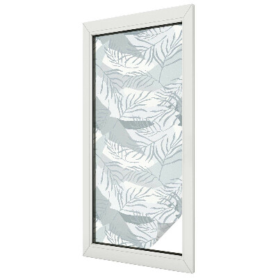 Zelfklevende raamfolie glas in lood Subtiele bladeren