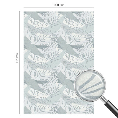 Zelfklevende raamfolie glas in lood Subtiele bladeren