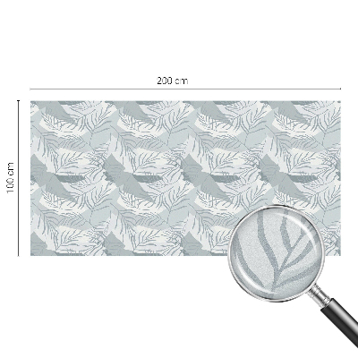 Zelfklevende raamfolie glas in lood Subtiele bladeren