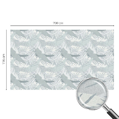 Zelfklevende raamfolie glas in lood Subtiele bladeren