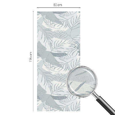 Zelfklevende raamfolie glas in lood Subtiele bladeren