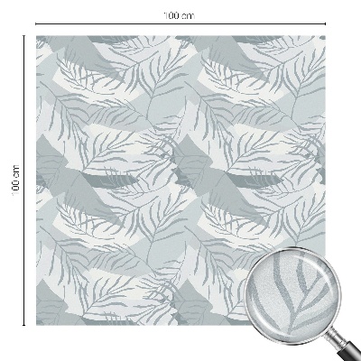 Zelfklevende raamfolie glas in lood Subtiele bladeren