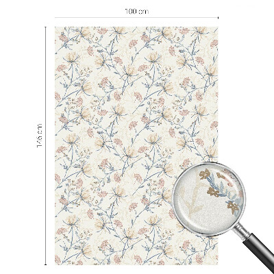 Melkglas folie met glas in lood effect Bloemen van harmonie