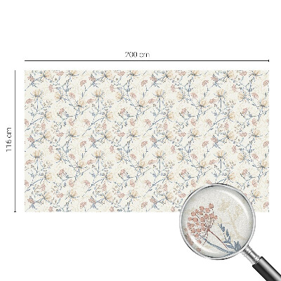 Melkglas folie met glas in lood effect Bloemen van harmonie