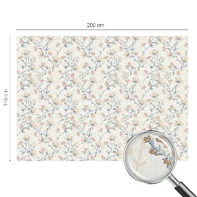 Melkglas folie met glas in lood effect Bloemen van harmonie