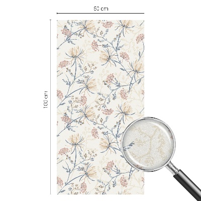 Melkglas folie met glas in lood effect Bloemen van harmonie