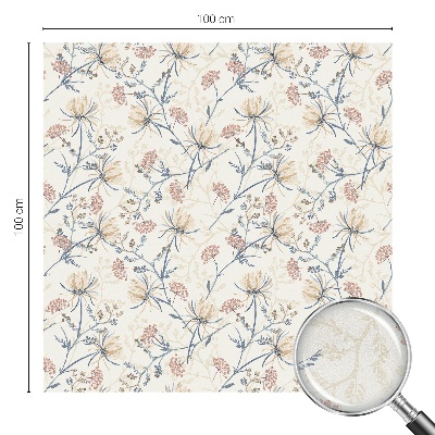 Melkglas folie met glas in lood effect Bloemen van harmonie