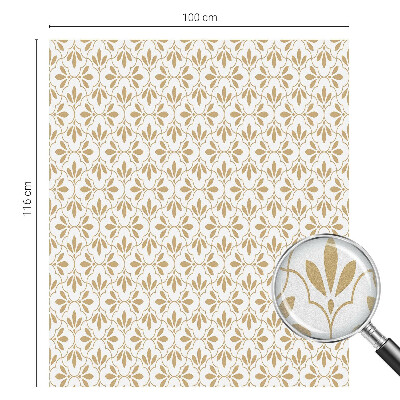 Zelfklevende raamfolie glas in lood Plant elegantie