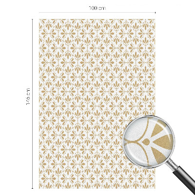 Zelfklevende raamfolie glas in lood Plant elegantie