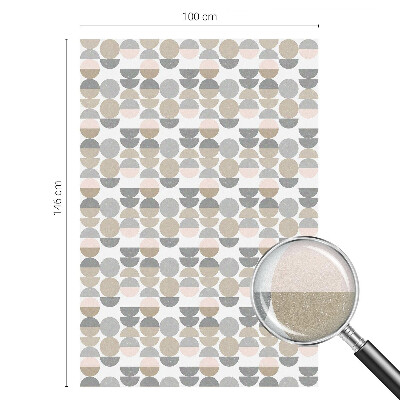 Melkglas folie met glas in lood effect Geometrische patronen