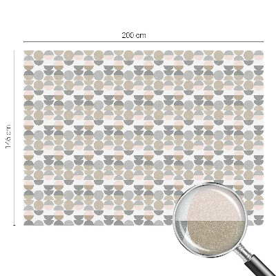 Melkglas folie met glas in lood effect Geometrische patronen
