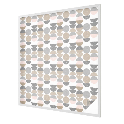 Melkglas folie met glas in lood effect Geometrische patronen