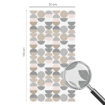 Melkglas folie met glas in lood effect Geometrische patronen