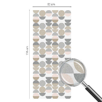 Melkglas folie met glas in lood effect Geometrische patronen