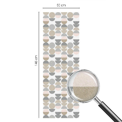 Melkglas folie met glas in lood effect Geometrische patronen