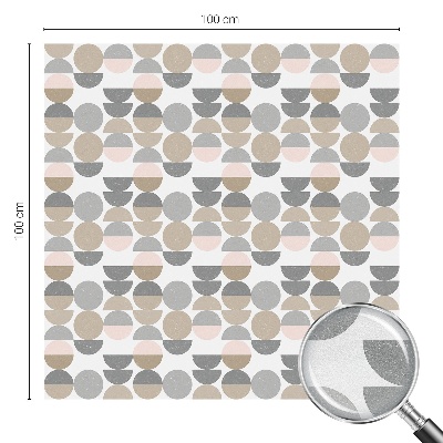 Melkglas folie met glas in lood effect Geometrische patronen