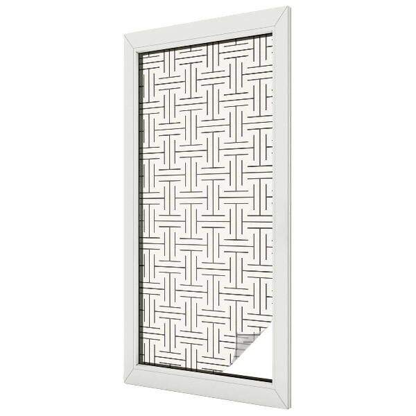 Privacy folie raam Symmetrische vlecht