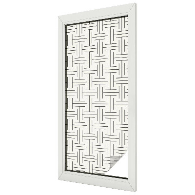 Privacy folie raam Symmetrische vlecht