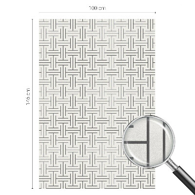 Privacy folie raam Symmetrische vlecht