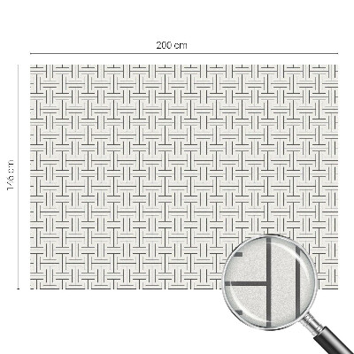 Privacy folie raam Symmetrische vlecht
