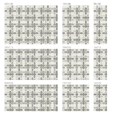 Privacy folie raam Symmetrische vlecht
