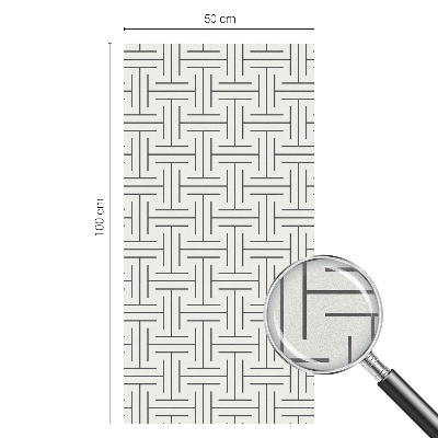 Privacy folie raam Symmetrische vlecht