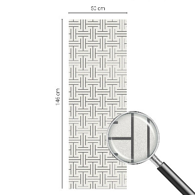 Privacy folie raam Symmetrische vlecht