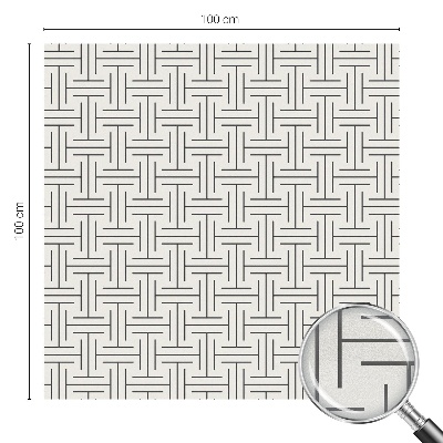 Privacy folie raam Symmetrische vlecht